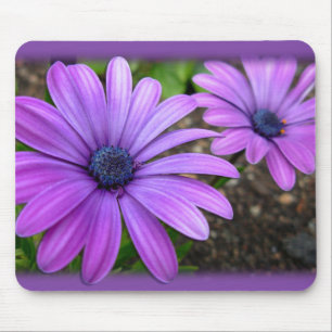 Blue Flowers Mousepad Daisy Computergeschenke