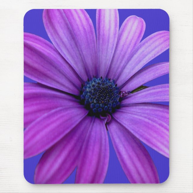 Blue Flowers Mousepad Daisy Computergeschenke (Vorne)