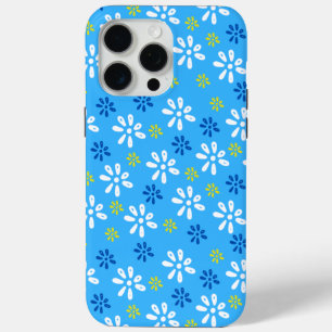 Blue Flowers Muster iPhone 15 Pro Max Fall Case-Mate iPhone Hülle