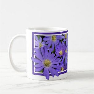 Blue Flowers Tasse Kaffee Cup Blue Daisies Cup
