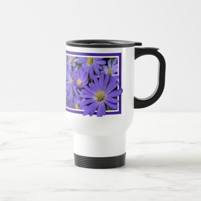 Blue Flowers Tasse Travel Cup Blue Daisis Cup (Rechts)