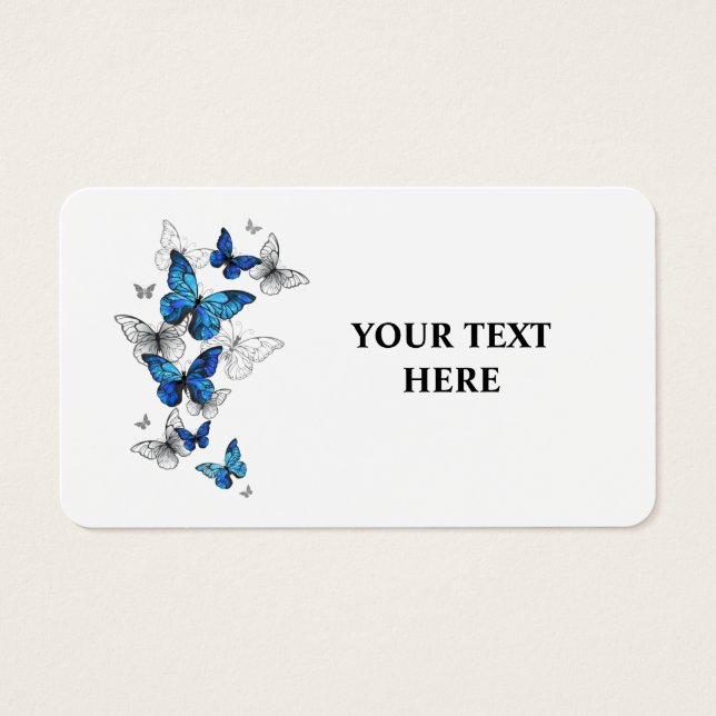 Blue Flying Butterflies Morpho (Vorderseite)