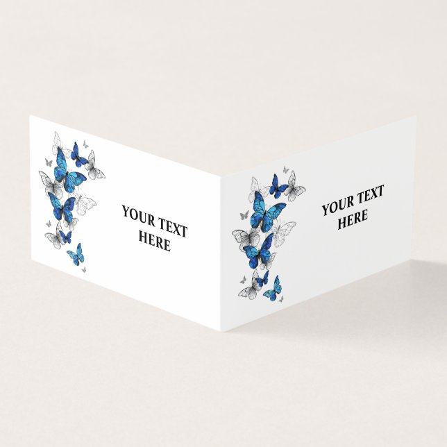 Blue Flying Butterflies Morpho (Vorderseite)