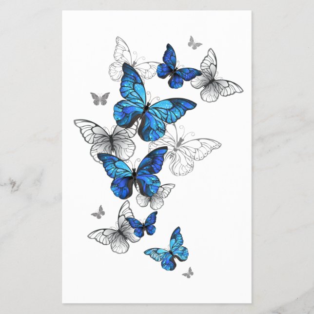 Blue Flying Butterflies Morpho Flyer (Vorne)