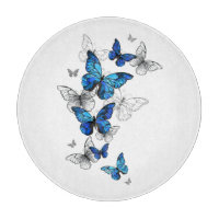 Blue Flying Butterflies Morpho