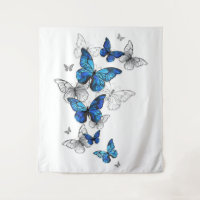 Blue Flying Butterflies Morpho