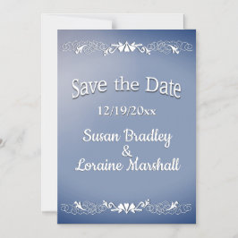 Blue Fog Save the Date Magneteinladung