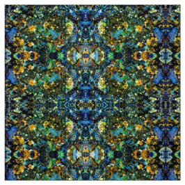 Blue Fools Gold Fabric Stoff