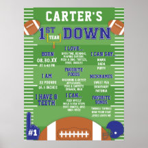 Blue Football 1. Geburtstagsschaum