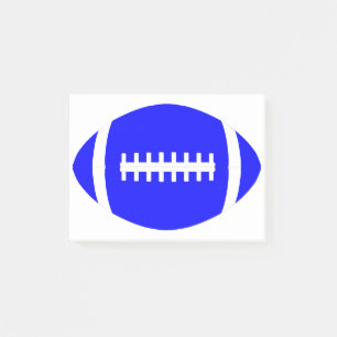 Blue Football Coach's Office Decorative Sports Post-it Klebezettel