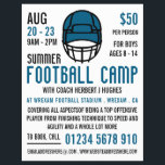Blue Football Helmet, Football Camp Werbung Flyer<br><div class="desc">Blue Football Helm,  Football Camp Werbe-Flyer durch den Business Card Store.</div>