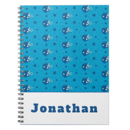 Blue Football Helmet Star Kinder Boys Mannschaftsn Notizblock