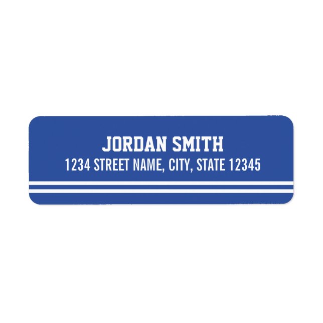 Blue Football Jersey - Sportthema Geburtstagsparty (Vorne)