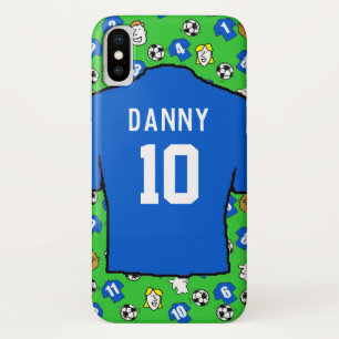Blue Football Shirts Design. Case-Mate iPhone Hülle