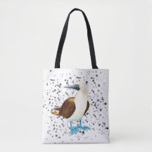 Blue Footed Bird Bobbie Tote Bag
