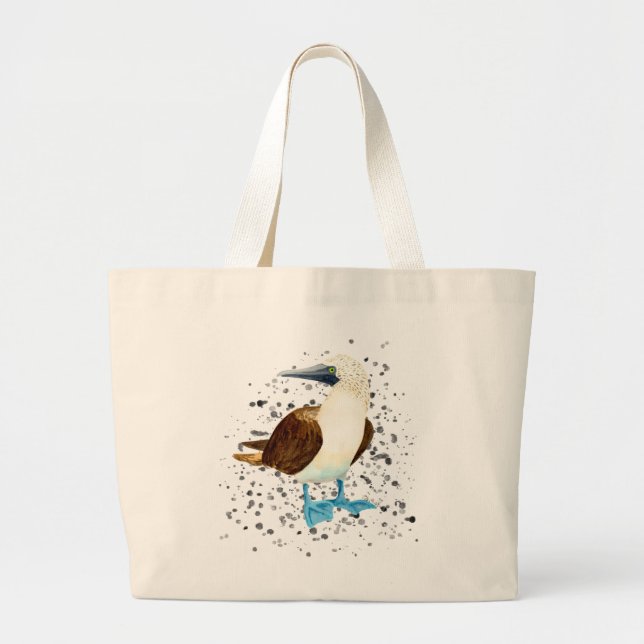 Blue Footed Bird Bobbie Tote Bag Jumbo Stoffbeutel (Vorne)