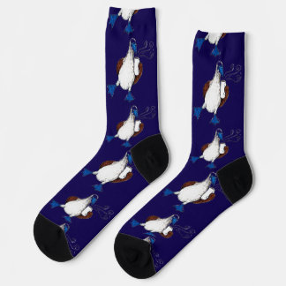 Blue Footed Bird Socks Socken