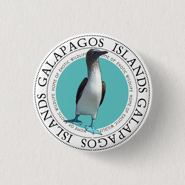 Blue Footed Booby Button (Vorderseite)