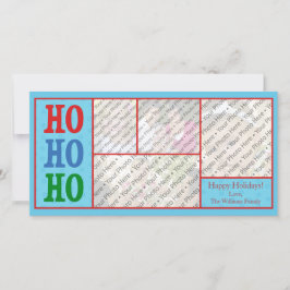 Blue Foto Weihnachtskarte mit benutzerdefiniertem  Feiertagskarte