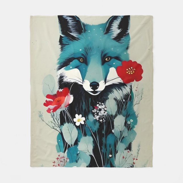 Blue Fox Fleecedecke (Vorderseite)