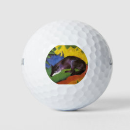 Blue Fox (von Franz Marc) Golfball