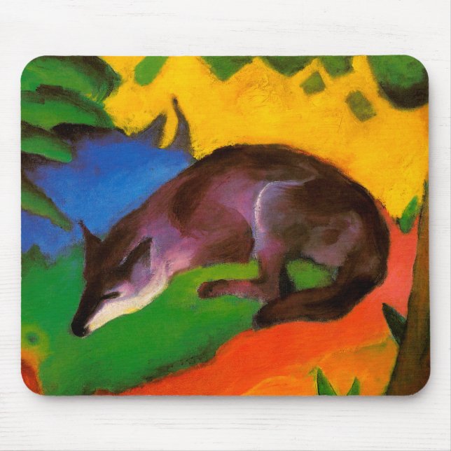 Blue Fox von Franz Marc Mousepad (Vorne)