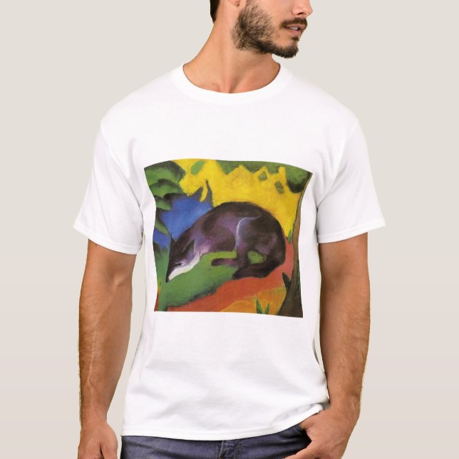 Blue Fox (von Franz Marc) T-Shirt (Vorderseite)