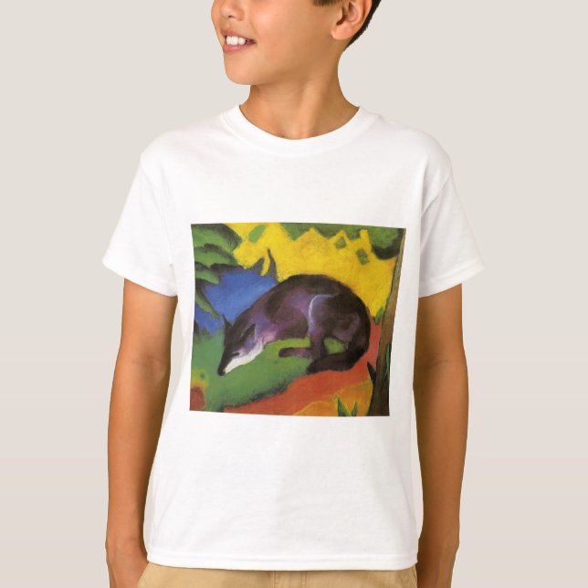 Blue Fox (von Franz Marc) T-Shirt (Vorderseite)