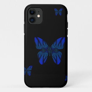 Blue Fraktal Butterfly Case-Mate iPhone Hülle
