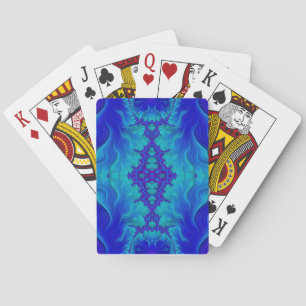 Blue Fraktal Design Playing Cards ~ Original Spielkarten