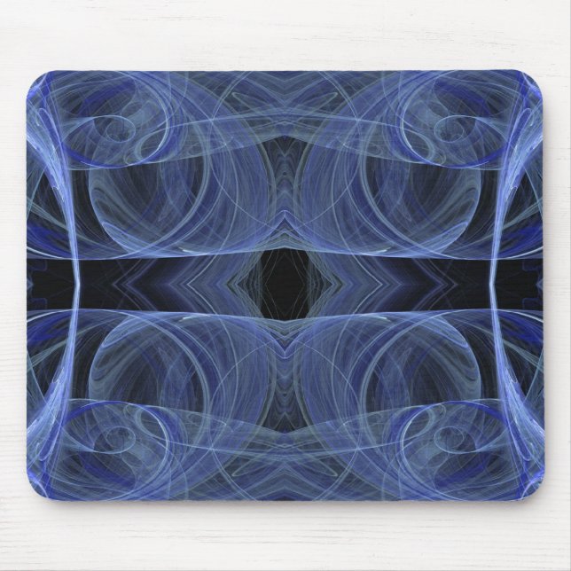 Blue Fraktal Mousepad (Vorne)