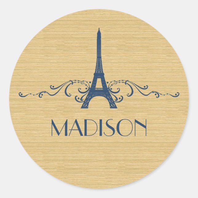 Blue French Blüh Stickers (Vorderseite)