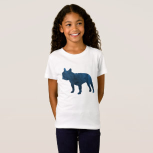 Blue-French-Bulldog aka Frenchie-Silhouette T-Shirt