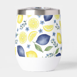Blue French Country Lemon Pattern