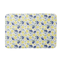 Blue French Country Lemon Pattern