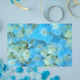 Blue French Hydrangea Floral Seidenpapier