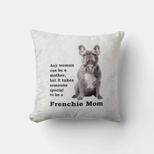 Blue Frenchie Mama Kissen