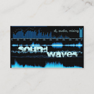 Blue Frequency Wellen DJ/Producer-Visitenkarte Visitenkarte