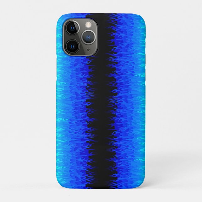 Blue Frisierte Auto Flames Case-Mate iPhone Hülle (Rückseite)