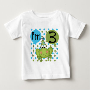 Blue Frog 3. Geburtstagsgeschenke und Geschenke Baby T-shirt