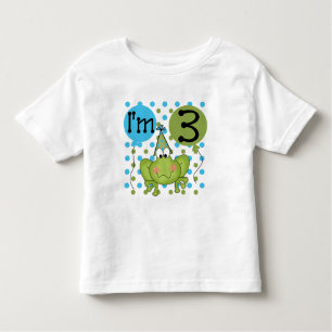 Blue Frog 3. Geburtstagsgeschenke und Geschenke Kleinkind T-shirt