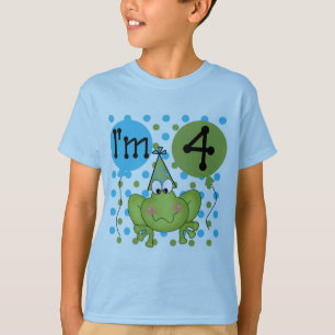 Blue Frog 4. Geburtstag - Hemden und Geschenke T-Shirt