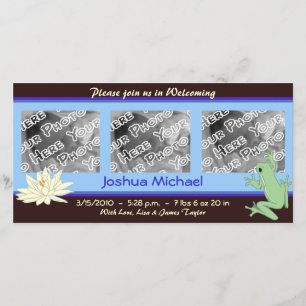 Blue Frog und Lotus Birth Ankündigung