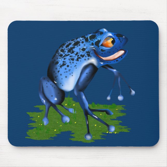 *Blue Frosch Mousepad (Vorne)