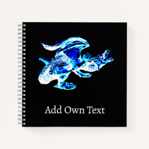Blue Frost Dragon Notizbuch
