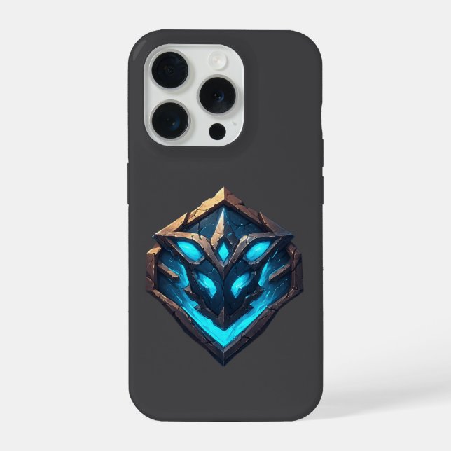 Blue Frost Rune Emblem iPhone Hülle (Rückseite)
