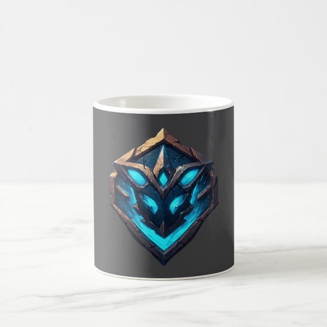 Blue Frost Rune Emblem Kaffeetasse (Mittel)