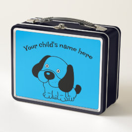 Blue Fügen Sie Ihrem Kind den Namen Lunchbox hinzu