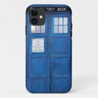 Blue Funny Phone Booth Call Box