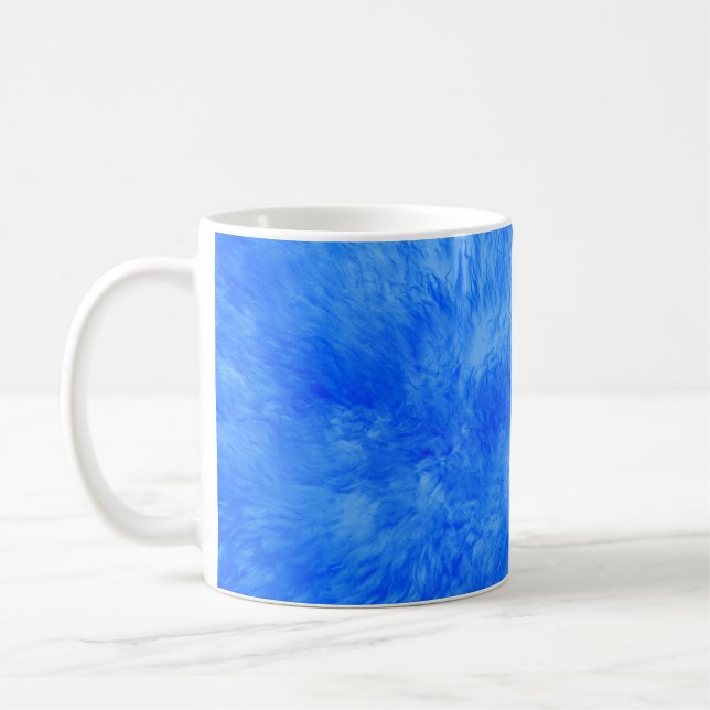 Blue Fur Frenzy Coffee Tasse (Links)